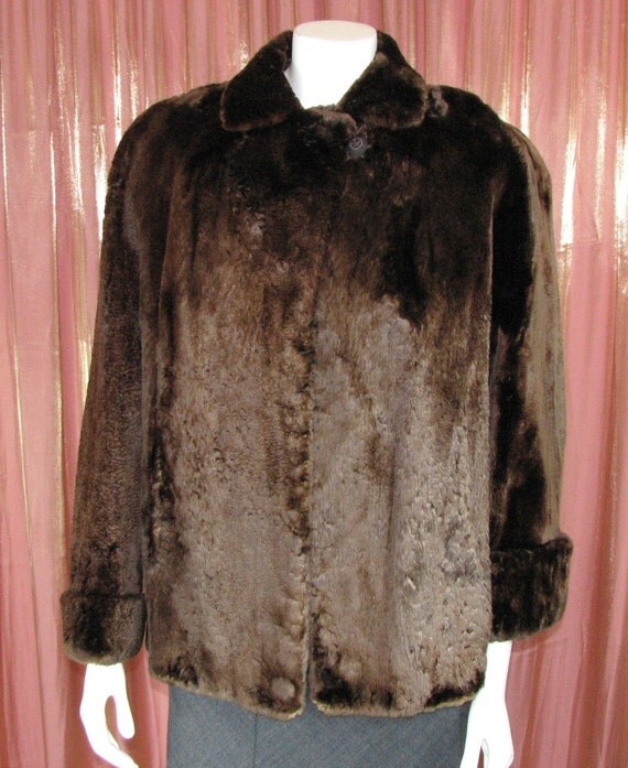 Vintage authentic South African seal fur jacket from Henry R