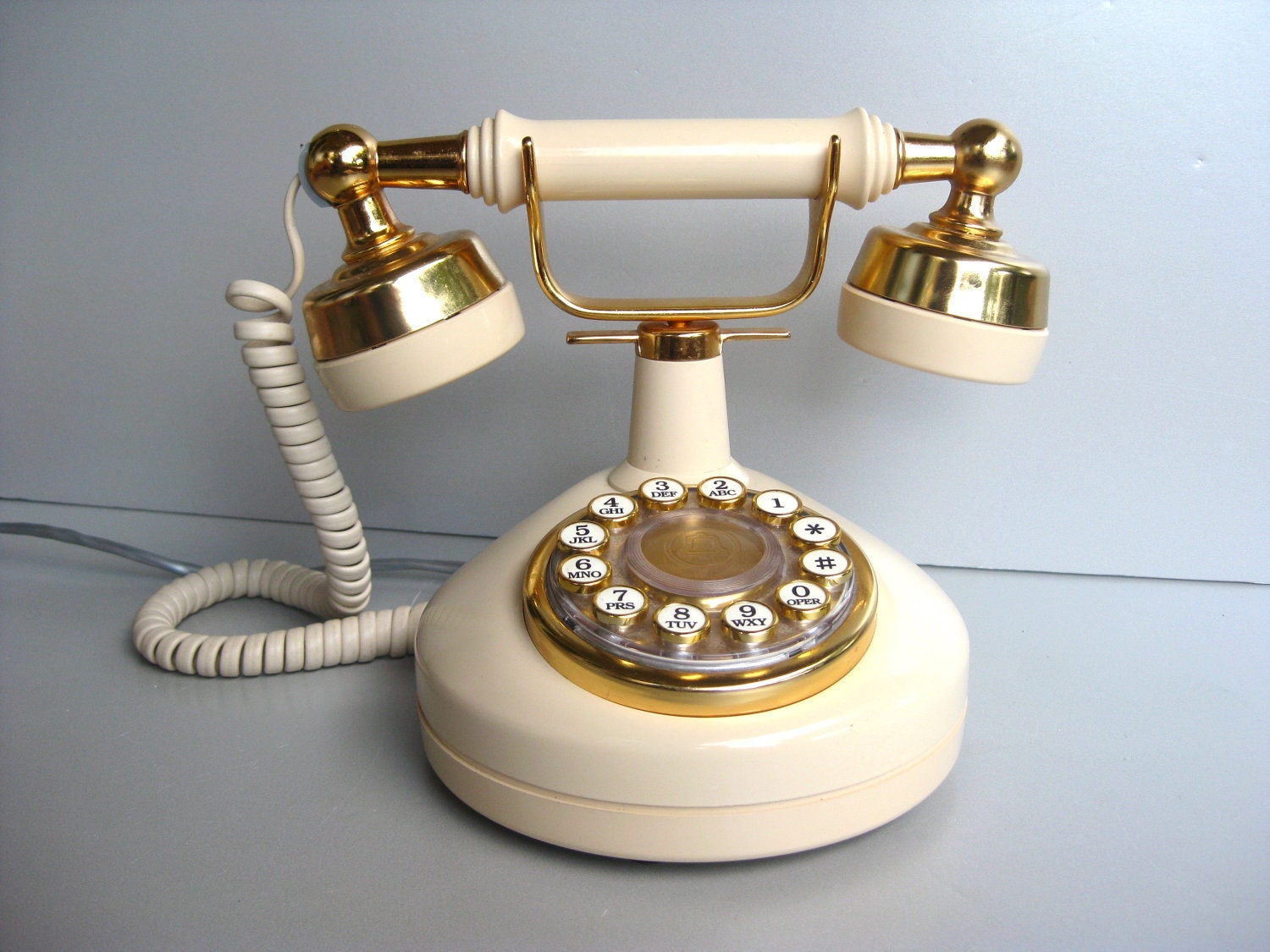 Vintage Telephone French Phone Paris Apartment Chic Creamy