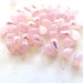 Rose AB Czech Briolettes, 3mm, 25 Briolettes per package
