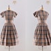 1950s 50s dress / cotton day dress / vintage 1950s dress