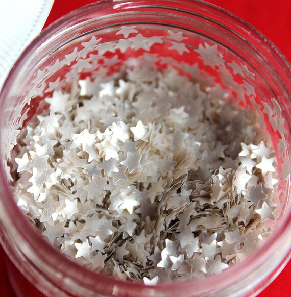 Silver Star Glitter Sprinkles Edible Sprinkles Edible Silver