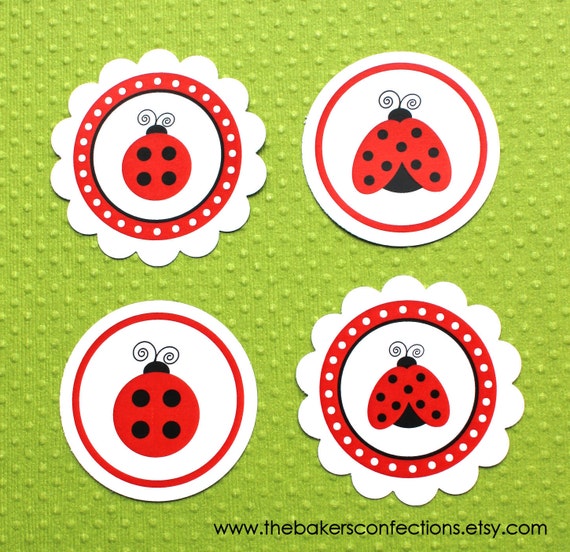items similar to printable ladybug labels for stickers tags or toppers