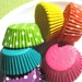 Mini Girls Rainbow Cupcake Liners (BULK 240 count - 40 of each color)