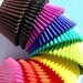 Bulk Rainbow Solid Colored Cupcake Liners - ALL 10 COLORS (240 count - 24 of each color)