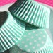 Seafoam Light Green Polka Dot Basic Cupcake Liners (100 count)