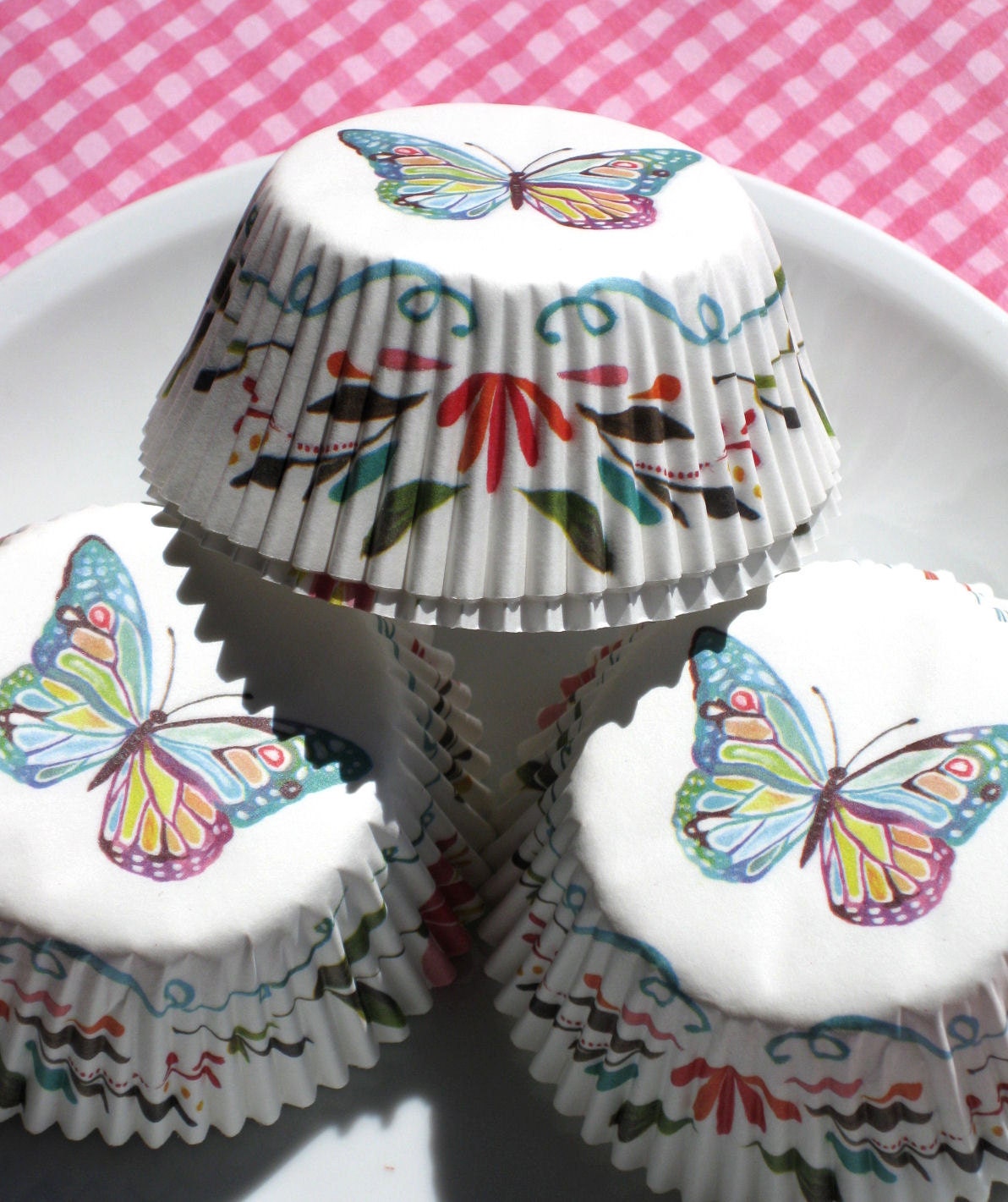 Butterfly Cupcake Liners. DriewWedding 50PCs Butterfly Pattern Hollow