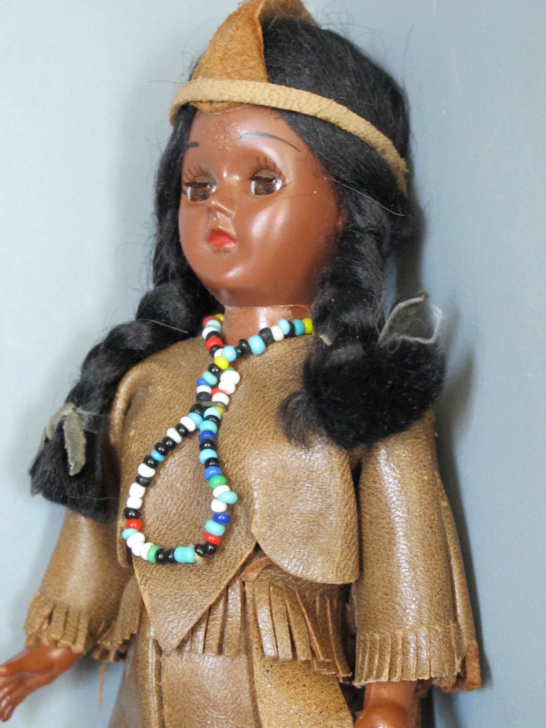 plastic indian dolls Vintage