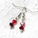 Beaded Earrings, Red Beaded Earrings, Dangle Earrings, Fashion Earrings, Women's Earrings, Women's Jewelry