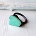 Copper Chrysoprase Ring Emerald Pale Shamrock Caribbean Green Handmade Organic Raw Modern