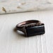 Copper Ring Tourmaline Gem Stone Black Facet Artisan Raw Gem Organic Oxidized