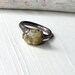 Copper Ring Heliodor Chartreuse Citrus Sorbet Raw Artisan Handmade