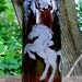 Amber Glass Rearing Horse Bottle