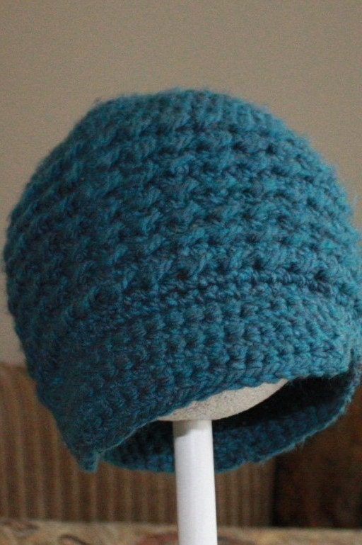 Free Adult size Crochet Newsboy Hat Pattern