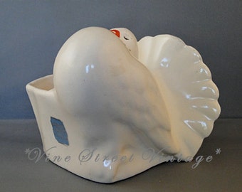 Rare Vintage Fantail Pigeon Planter by Monmouth Pottery.
