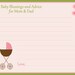 Set of 24 Advice Cards, Baby Buggy