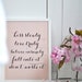 Kiss Slowly Poster - blush pink