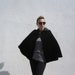 Black Velvet Hooded Cape