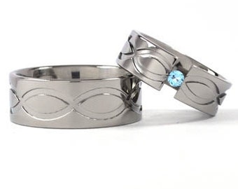 new infinity his and hers tension set titanium wedding rings 9fp7fp tens - Titanium Wedding Rings For Her new infinity his and hers tension set titanium wedding rings 9fp7fp tens - Titanium Wedding Rings For Her