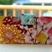 Handmade wallet in bold floral print