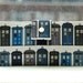Reserved for Robyn Wallet clutch womens Police call box custom handmade vegan wallet cotton dr who