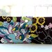 Handmade womens wallet Handmade wallet vegan bifold womens clutch in purple floral