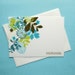 McKenzie (Mod Floral) Set of 8 CUSTOM Personalized Note Cards- You CHOOSE the Colors and Font