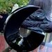 Mid Century Mod Midnight Black Toyo Vase