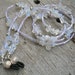 Moonstone Bead and Lavender Eyeglass Chain