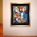 Original Painting Cubism Abstract Acrylic on canvas Night Musicians Marlina Vera Modern Fine Art Gallery Sale