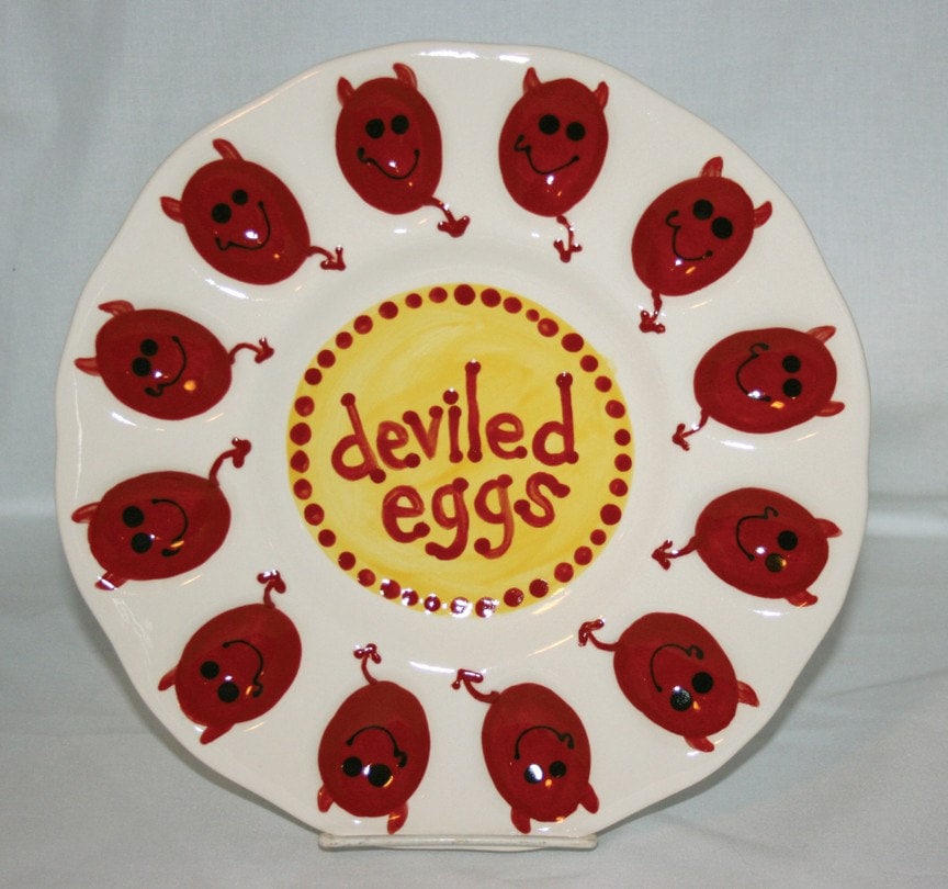 Deviled Egg Plate Cute Little Devils