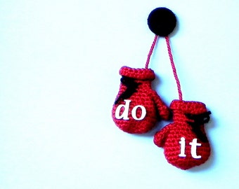 Crochet pattern - Do it / Decorative boxing gloves - amigurumi tutorial PDF