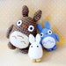 Totoro Friends Amigurumi pattern - 3 crochet amigurumi monster doll patterns / PDF