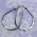 Niobium hoop earrings: Medium teardrops