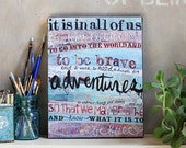 To Be Brave - 11" x 14" canvas print