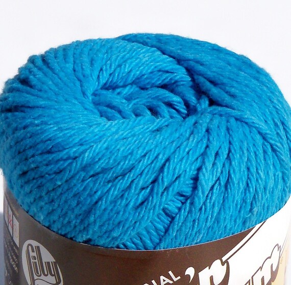 Sugar n Cream Cotton Yarn Hot Blue by CreativeGoods on Etsy