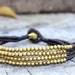 Four Strand Brass Chic Bracelet