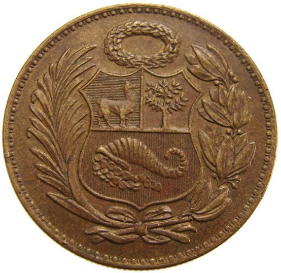 VINTAGE PERU COIN 60 Years Old 1951 Peruvian currency 1 Sol