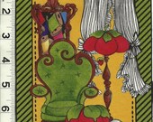 Loralie quilt fabric ONE block Sewing Quilting Studio scene