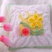 ABSOLUTELY ADORABLE Vintage Chenille Patchwork Throw Pillow