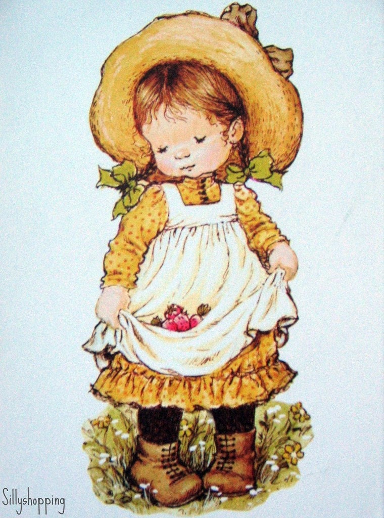 Vintage Sarah Kay Girl Style Postcard