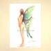 Fairy Faerie with Indian Moon Luna Moth Wings Fantasy Art Signed Robert Kline 8" x 10" Matted Print Woodland Forest Home Decor