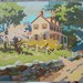 Primitive Farmhouse in the Country Paint by Number Vintage Painting