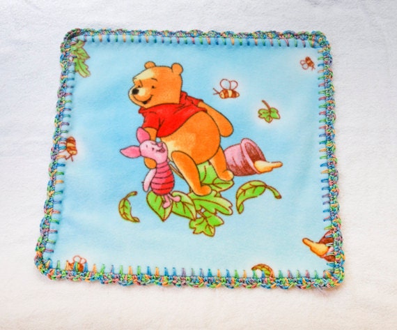 Baby Security Blanket Winnie The Pooh Fleece Blanket with