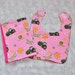 Baby Girl Bib and Burp Cloth Set, Sale John Deere Sweet Pea