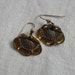 Vintage Laurel Burch Flower Fan Earrings
