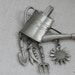 Jonette Jewelry JJ Brooch Watering Can Pewter Color