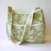 Sage Green Floral Shoulder Bag