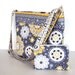 Gray Yellow Messenger Bag Purse - Zipper Closure - Matching Cosmetic Bag