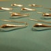 4 pcs - 2 pairs 23 mm Italian sterling silver smooth teardrop earwires hook
