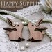 Last - BIG SALE - 4Pcs Handmade Lovely Rabbit Charms / Pendants (LC023)